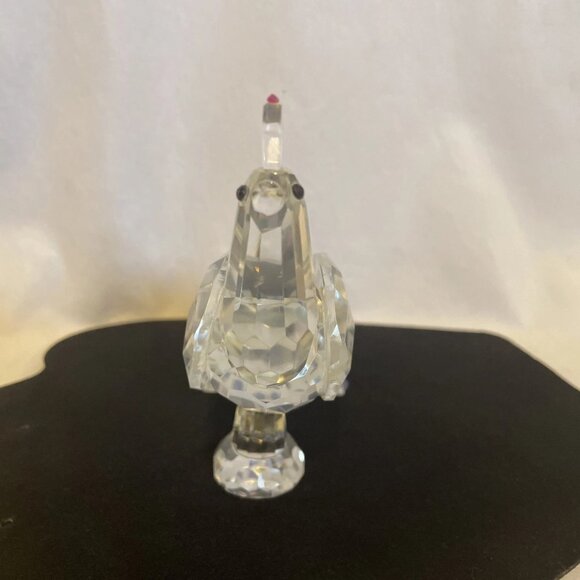 Sparkling Crystal Peacock Statue 4.5" Tall Unmarked Collectible with Box - Picture 2 of 13